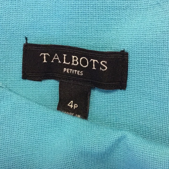 Gorgeous Talbots turquoise short-sleeved dress - Picture 4 of 5